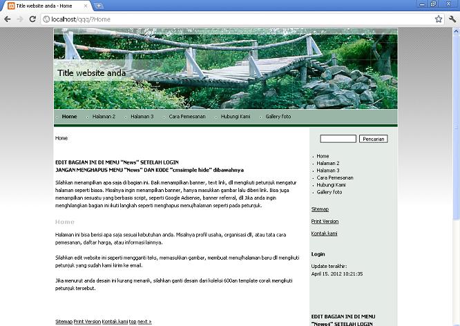 koleksi tema website