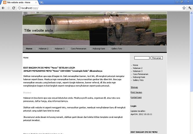 koleksi tema website