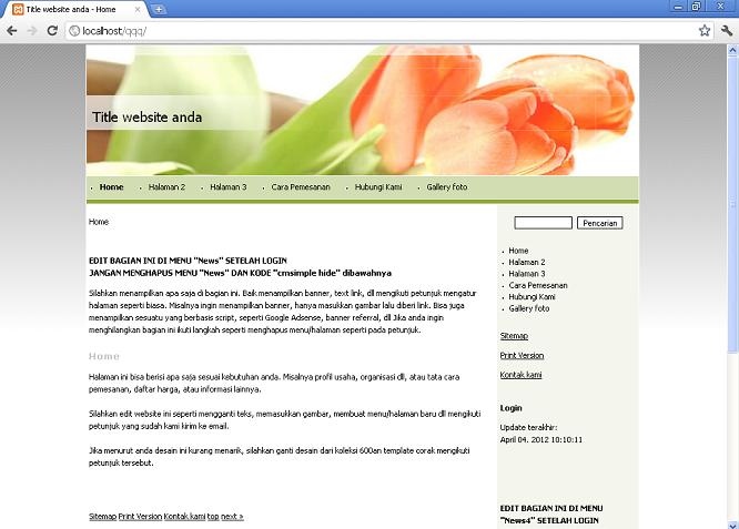 koleksi tema website