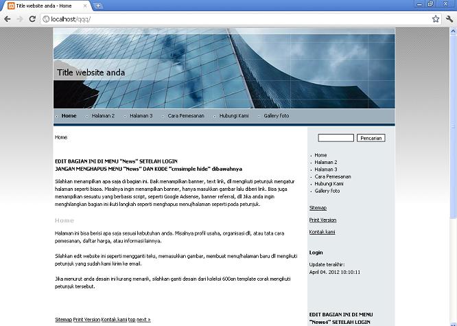 koleksi tema website