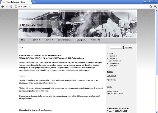 koleksi tema website