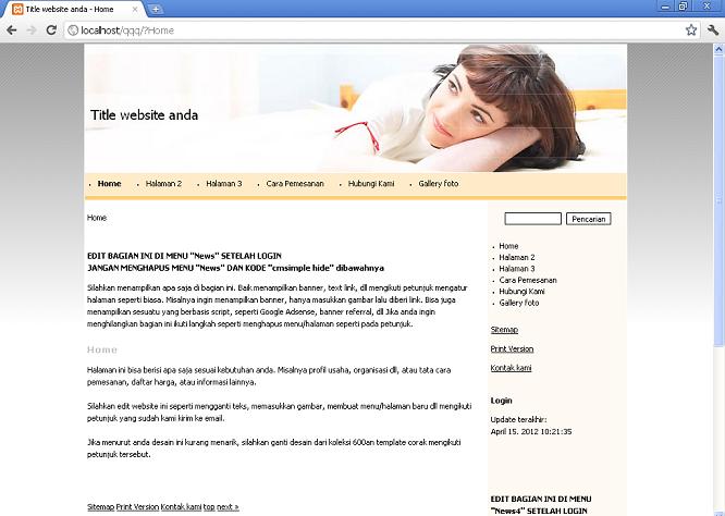 koleksi tema website
