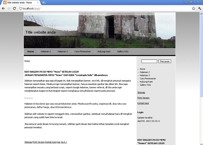 koleksi tema website