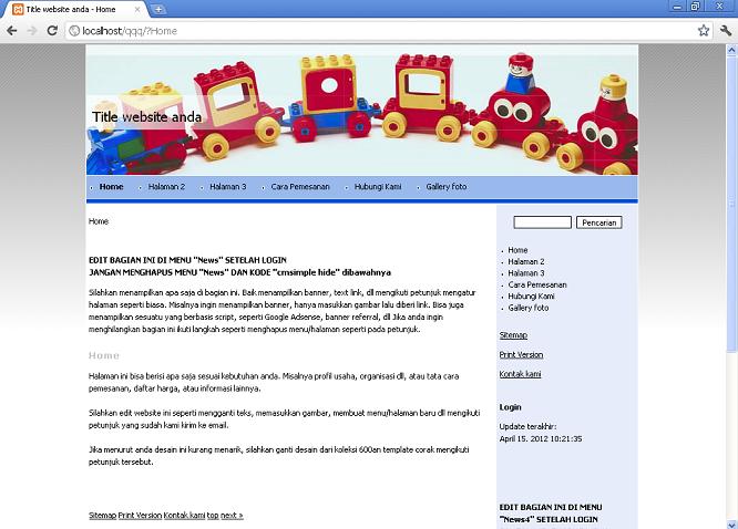 koleksi tema website