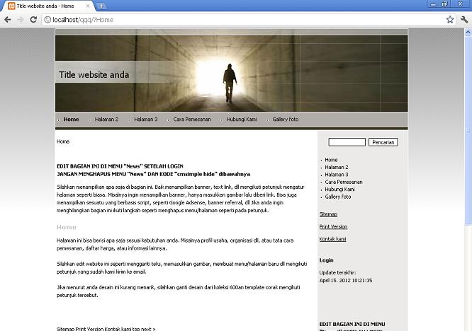 koleksi tema website