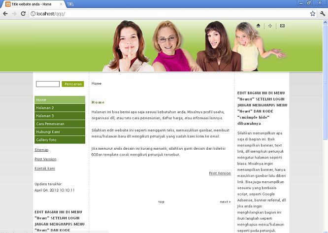 koleksi tema website