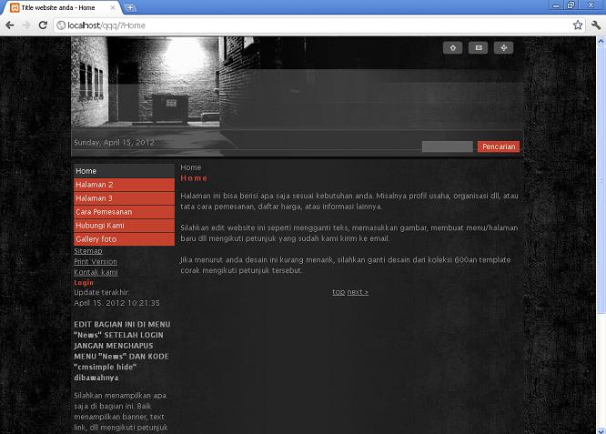 koleksi tema website