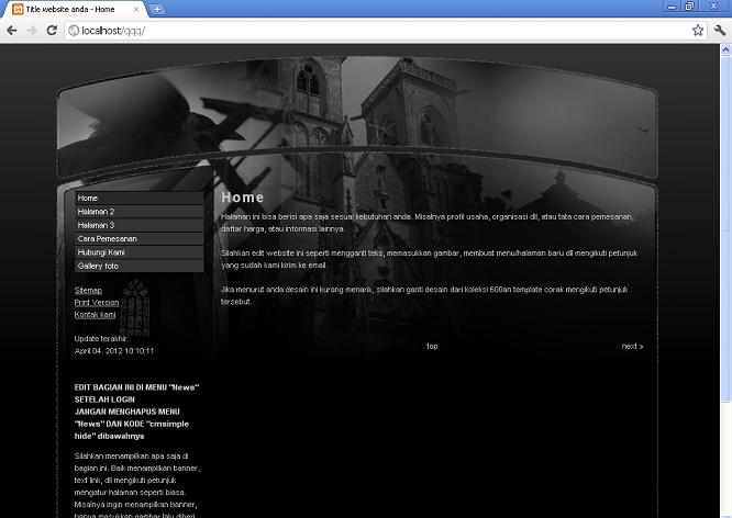 koleksi tema website