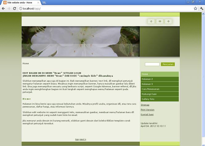 koleksi tema website