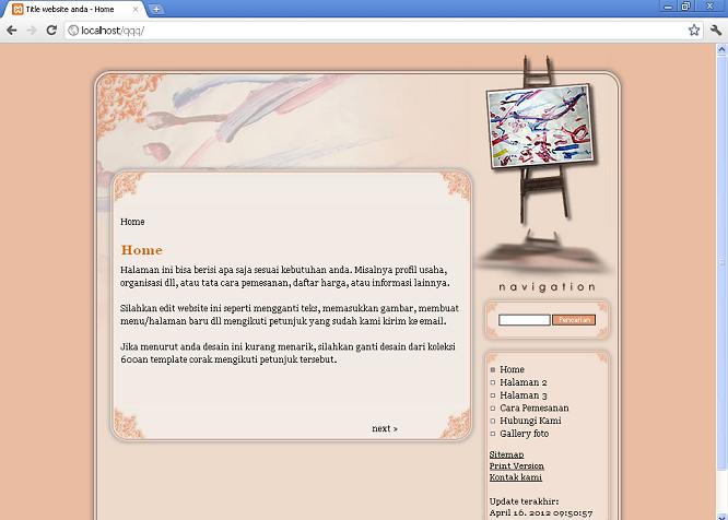 koleksi tema website