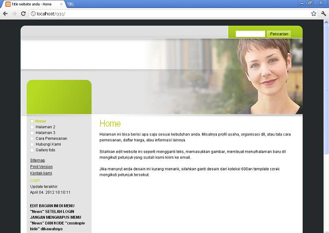 koleksi tema website
