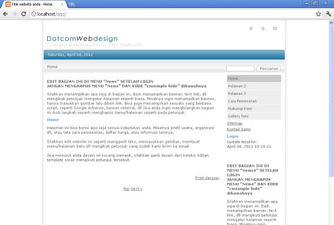 koleksi tema website