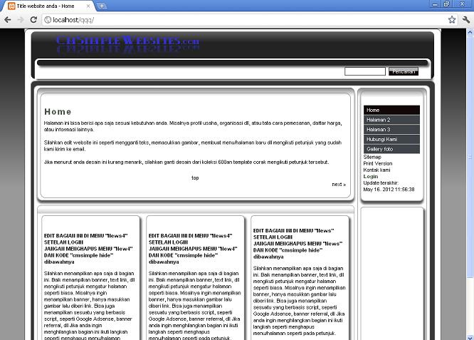 koleksi tema website