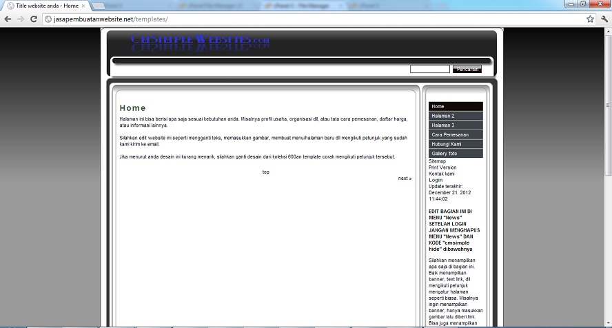 koleksi tema website
