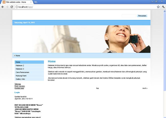 koleksi tema website