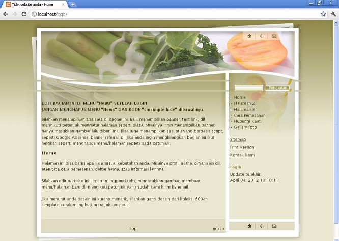 koleksi tema website