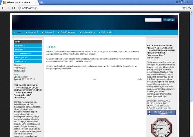koleksi tema website