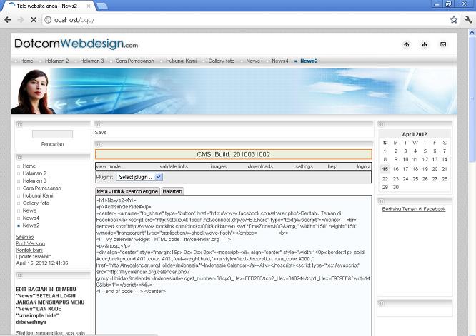 koleksi tema website