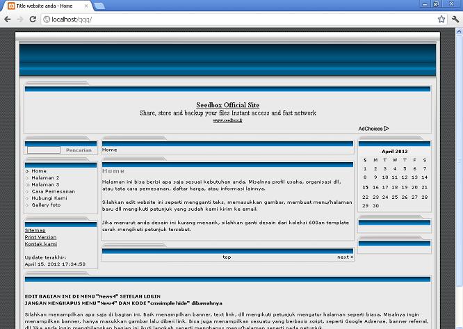 koleksi tema website