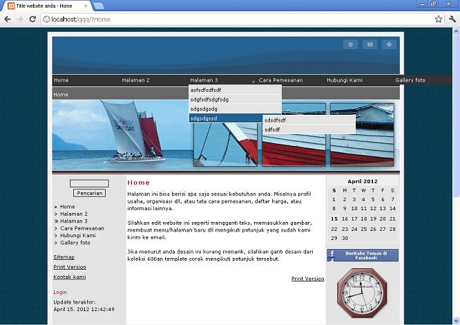 koleksi tema website