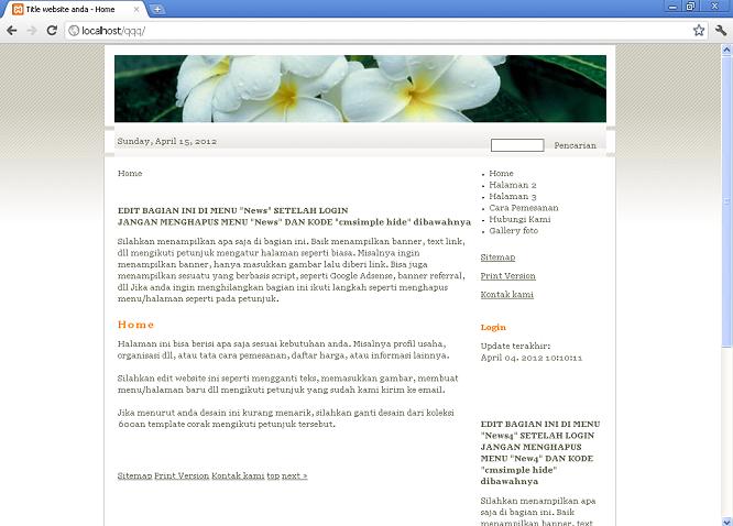 koleksi tema website