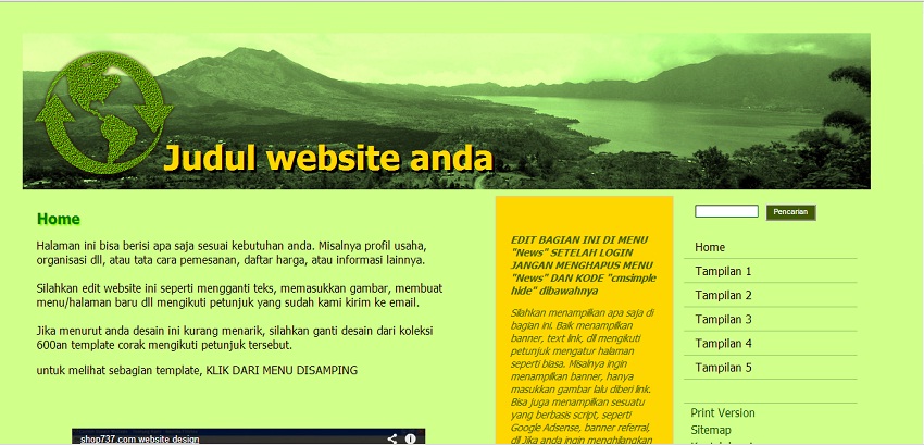 koleksi tema website