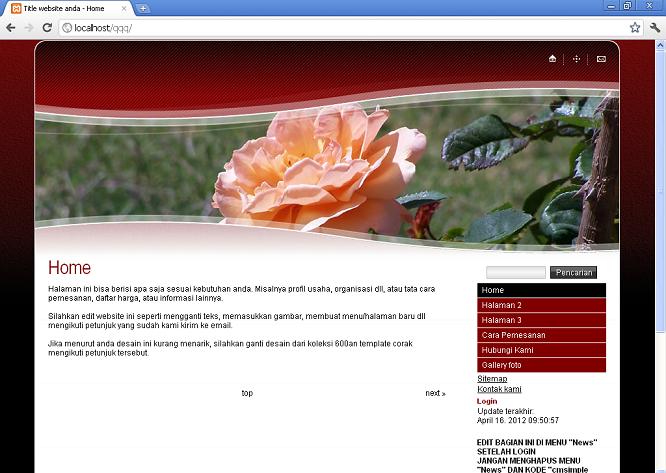 koleksi tema website