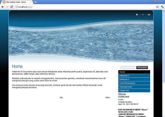 koleksi tema website