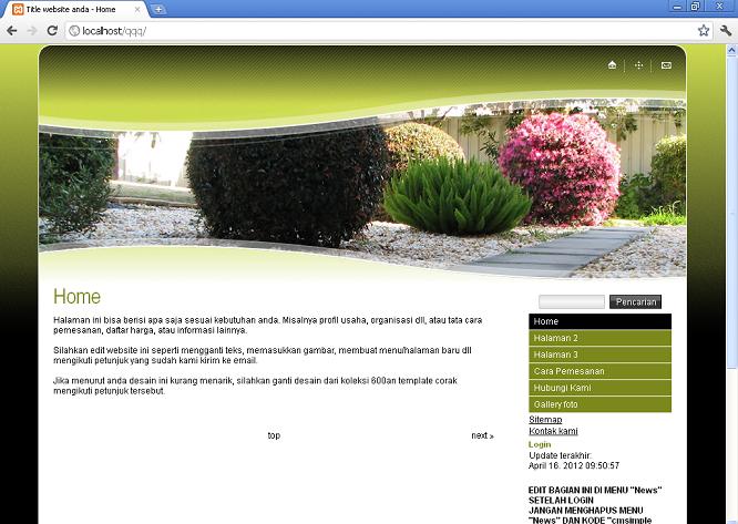 koleksi tema website