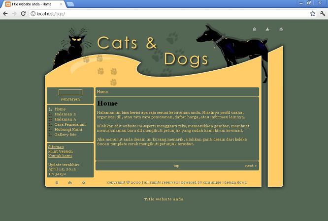 koleksi tema website