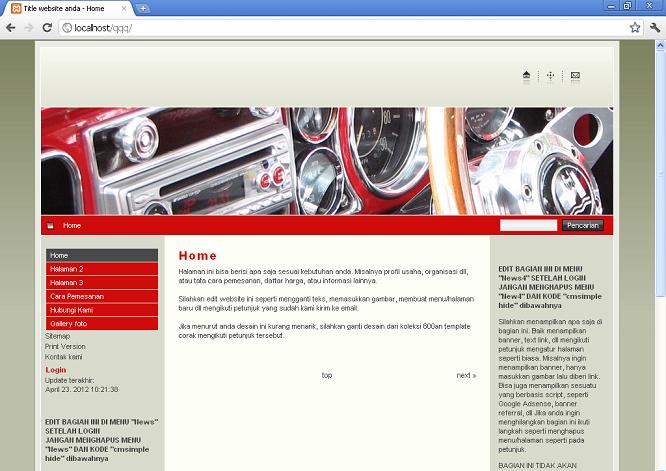 koleksi tema website