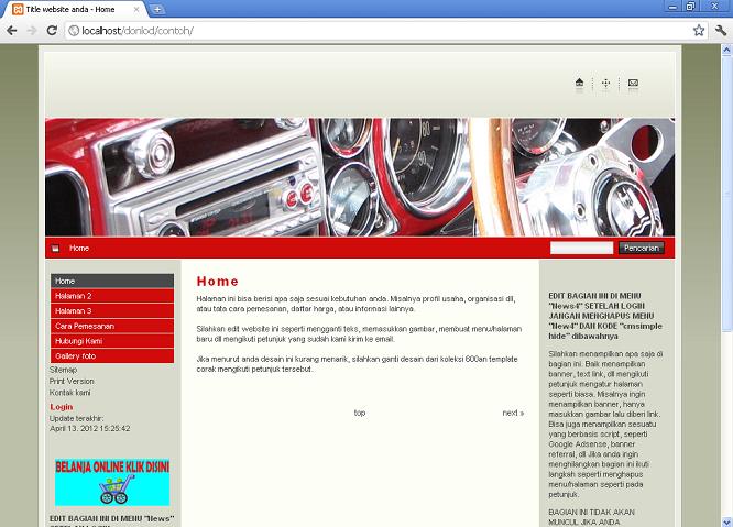 koleksi tema website