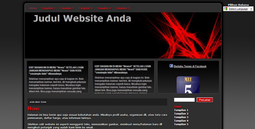 koleksi tema website