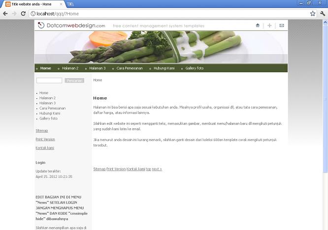 koleksi tema website