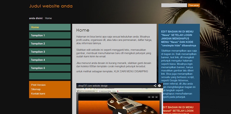 koleksi tema website