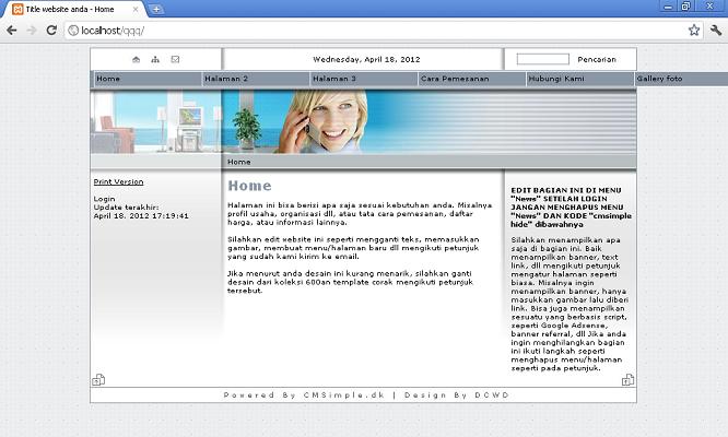 koleksi tema website