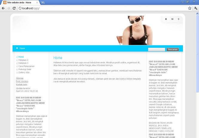 koleksi tema website