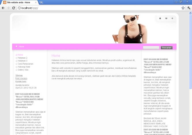 koleksi tema website