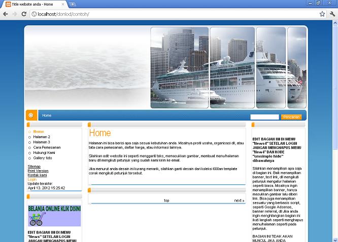 koleksi tema website