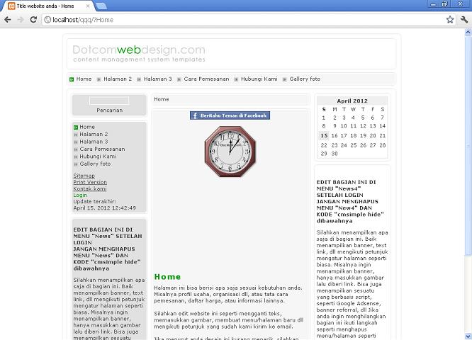 koleksi tema website