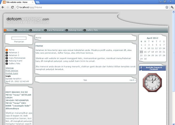 koleksi tema website