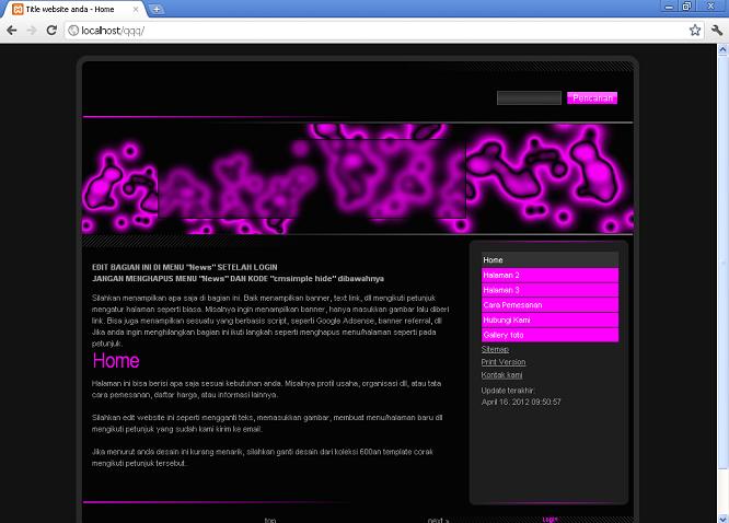 koleksi tema website