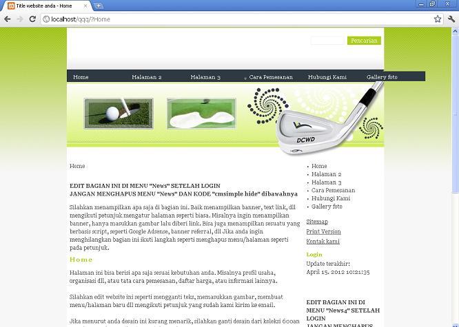 koleksi tema website