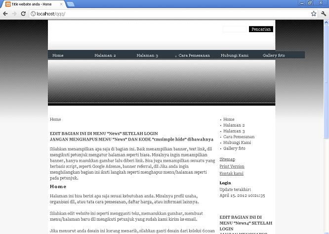 koleksi tema website