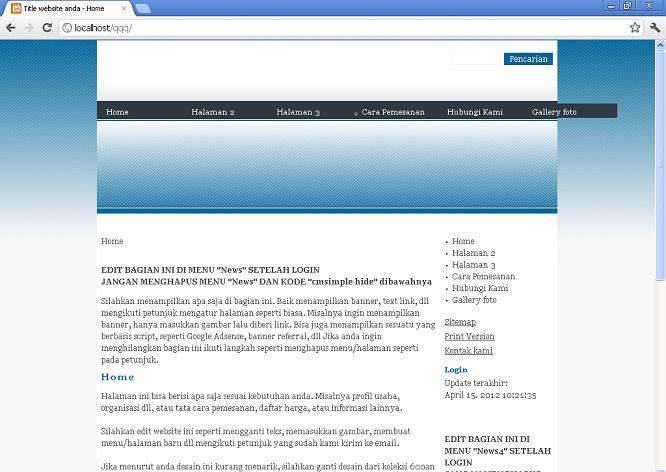 koleksi tema website