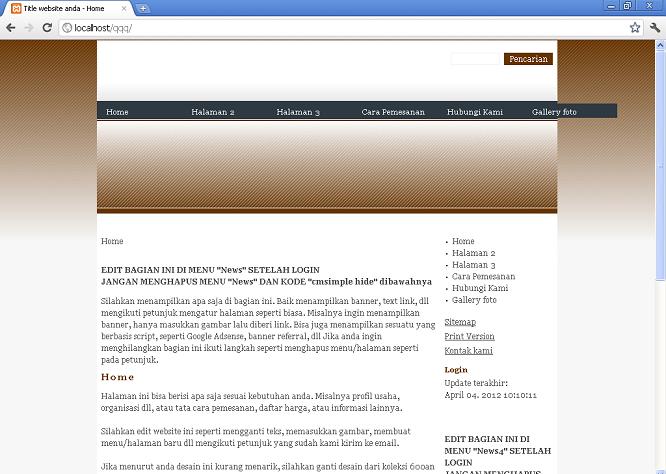 koleksi tema website