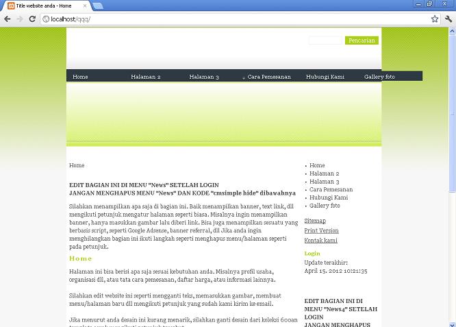 koleksi tema website