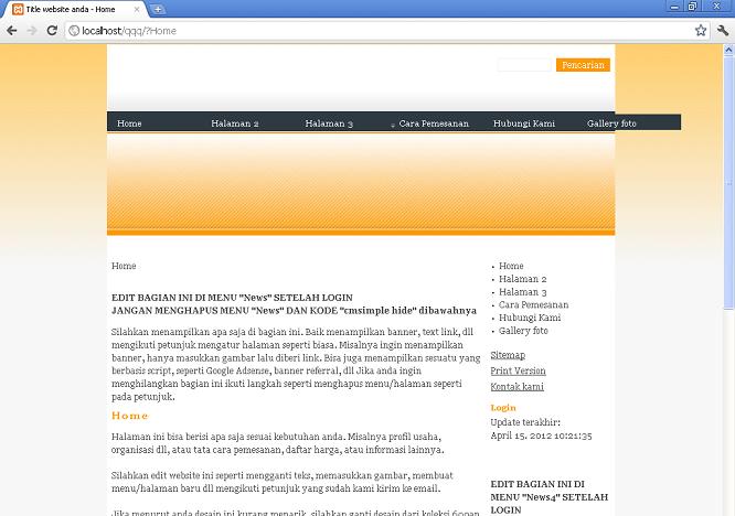 koleksi tema website