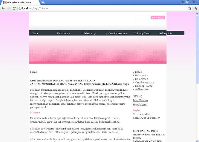 koleksi tema website
