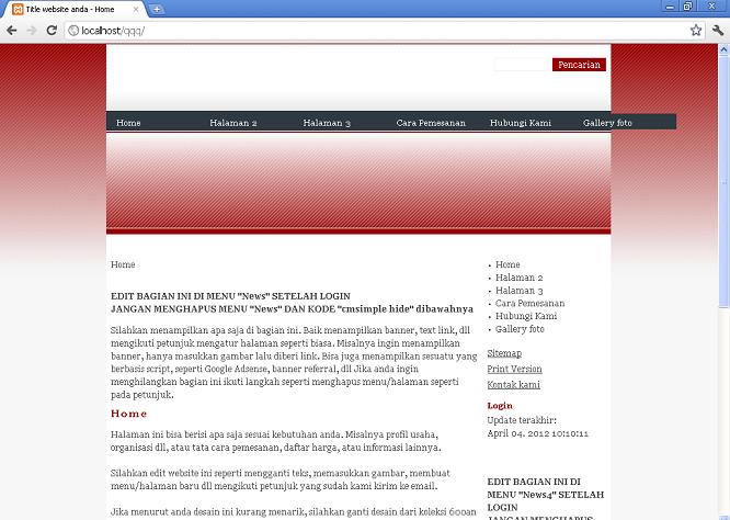 koleksi tema website
